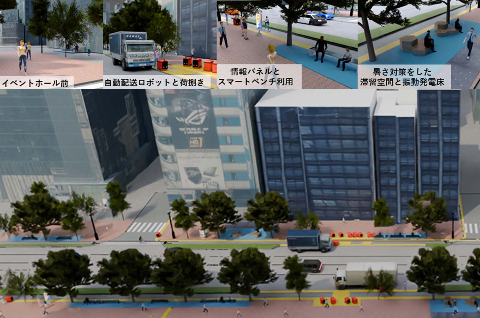 幹線道路の歩行者中心化再編